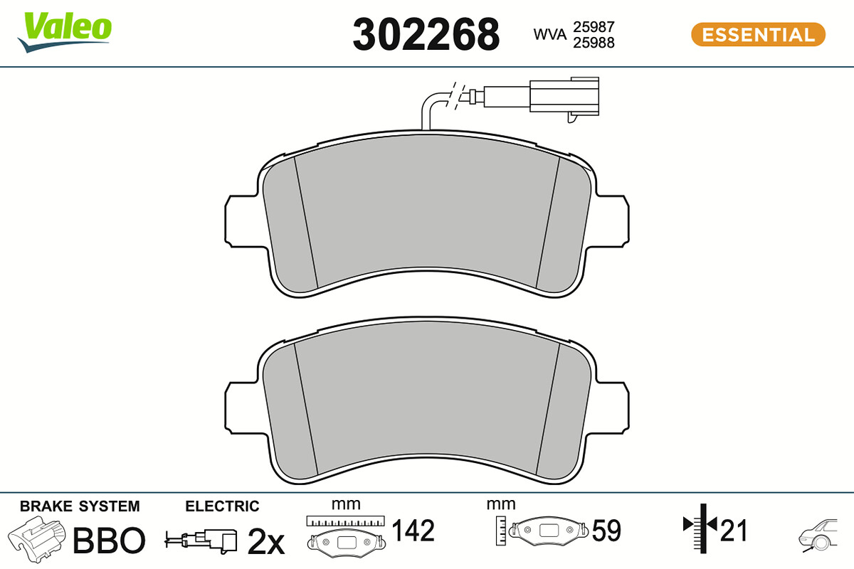 BRAKE PADS FIRST FIAT DUCATO 12.15